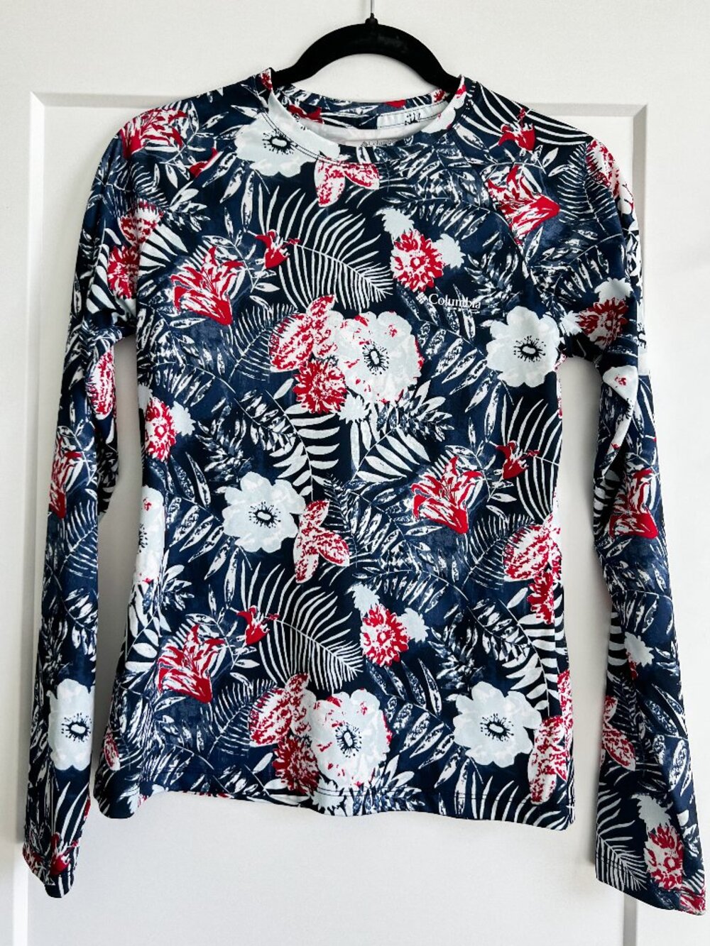 Columbia Women’s XS Floral Long Sleeve Athletic Performance Fishing Top